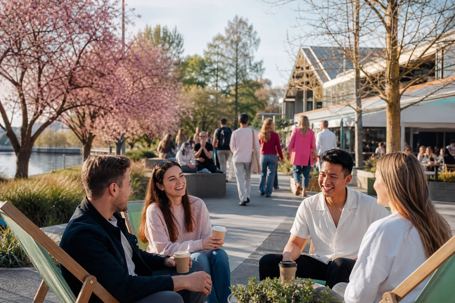 Christchurch singles meeting beside the Avon River in the central city