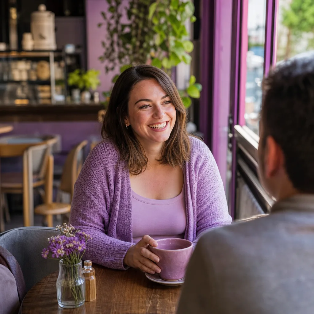 Two adults meeting safely in a busy public place in Christchurch